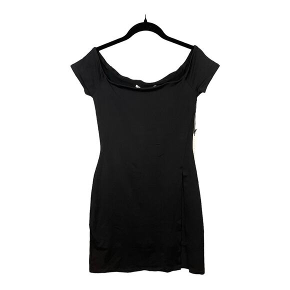 Susana Monaco Square Neck Cap Sleeve Knee Length‎ Dress in Black Size M NWT - Picture 2 of 10